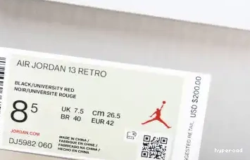 Hyperoad “Black Air 13 Jordan Retro Flint” 0426